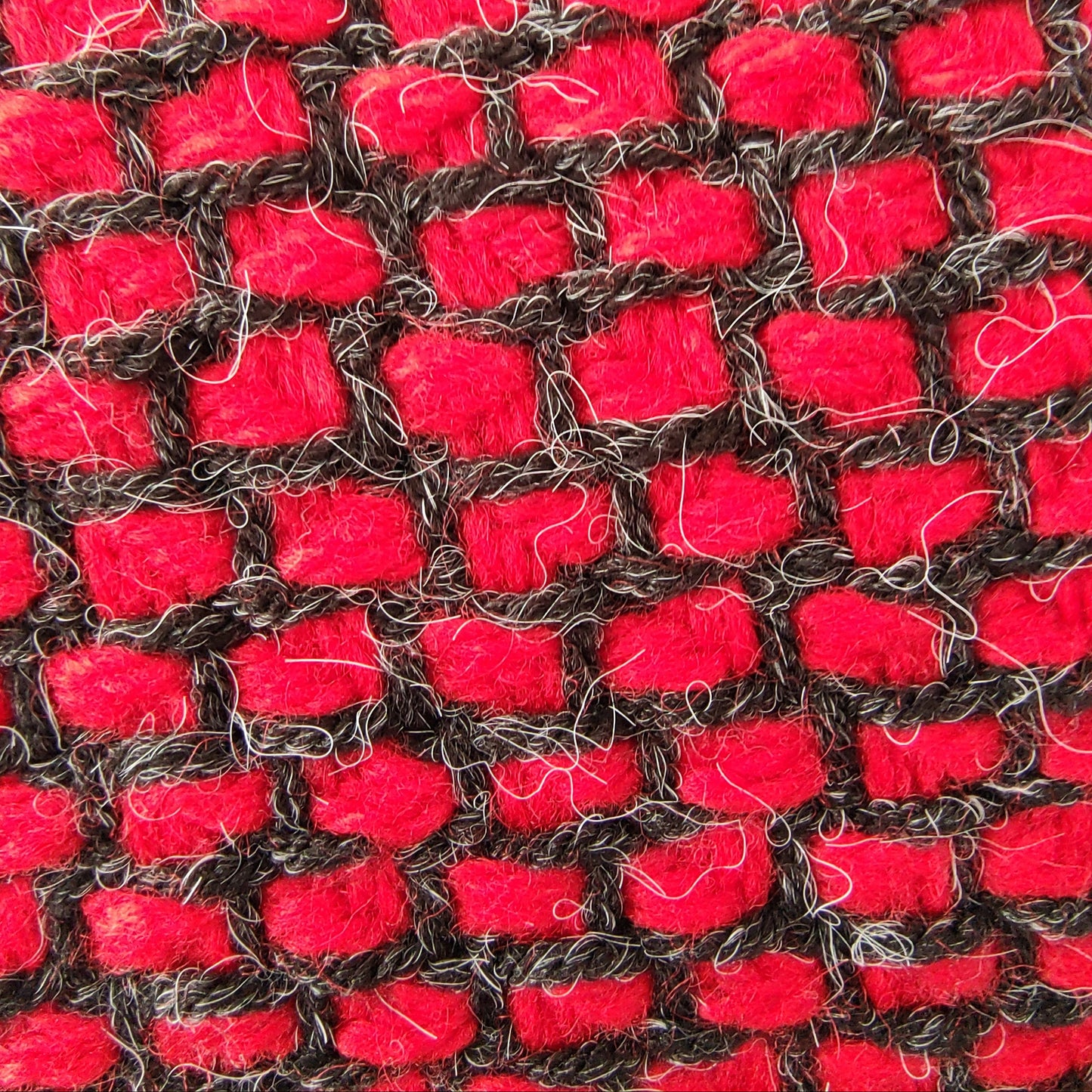 Pashmina Roja y Negra de Oveja