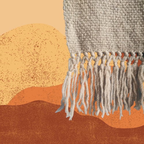 Ruana Chaleco Gris Claro de Oveja y Alpaca