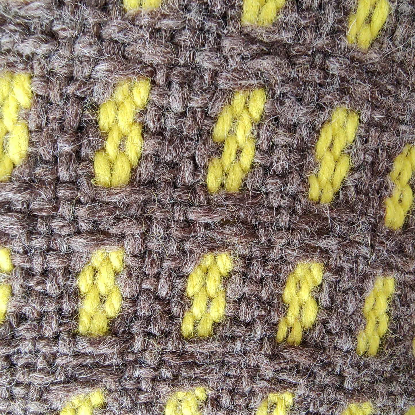 Pashmina Amarilla y Marrón de Oveja