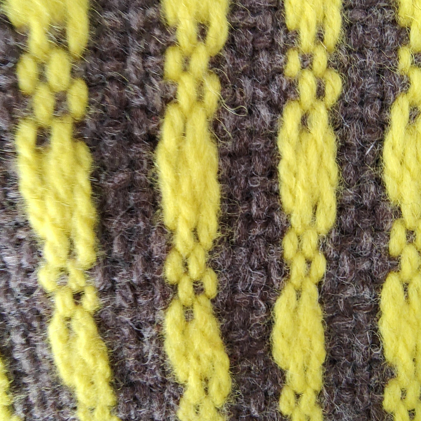 Pashmina Amarilla y Marrón de Oveja