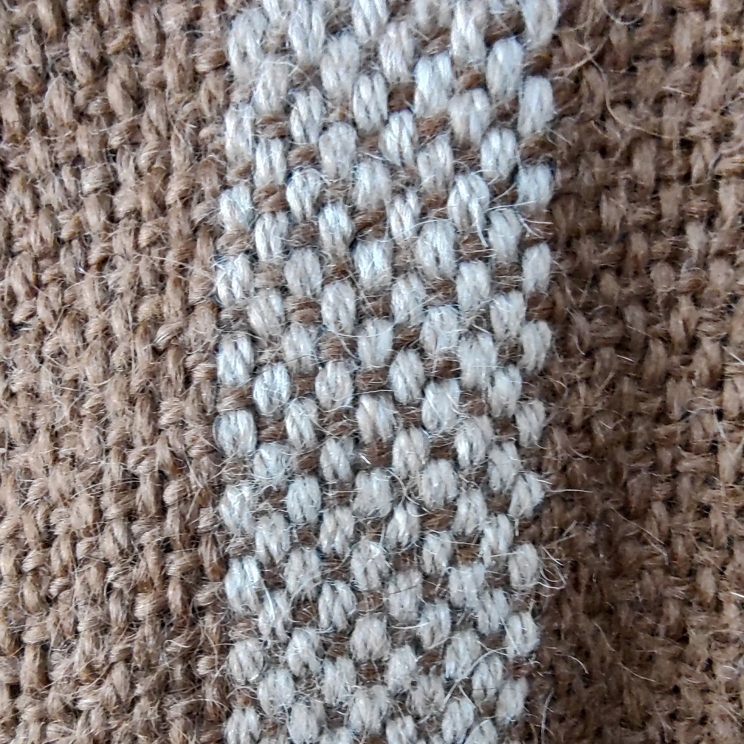 Pashmina Marrón y Beige de Llama
