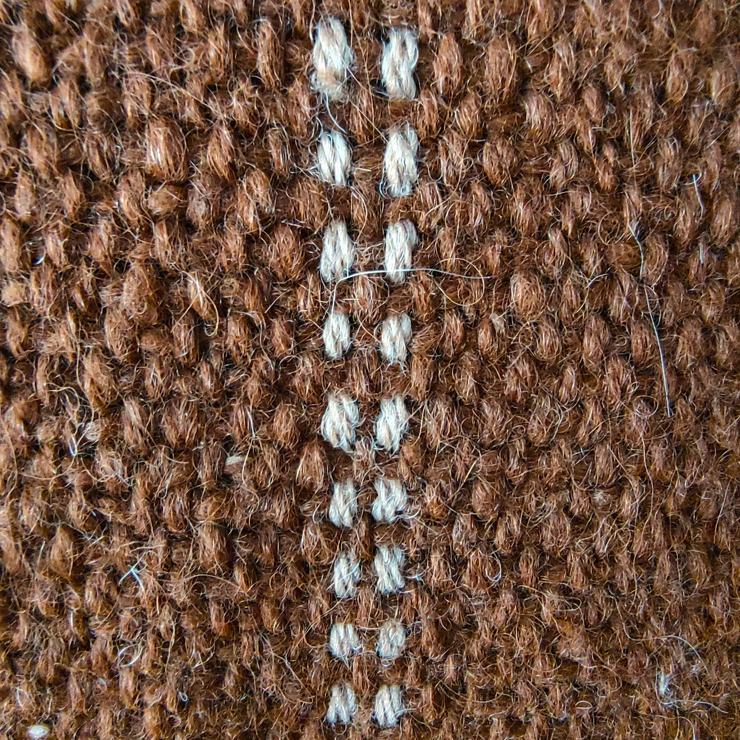 Pashmina Marrón y Beige de Llama