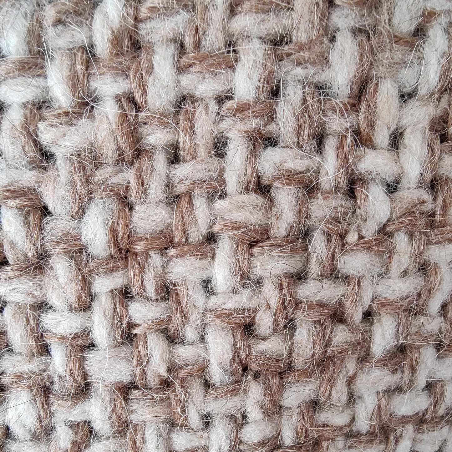 Poncho Beige y Natural de Llama