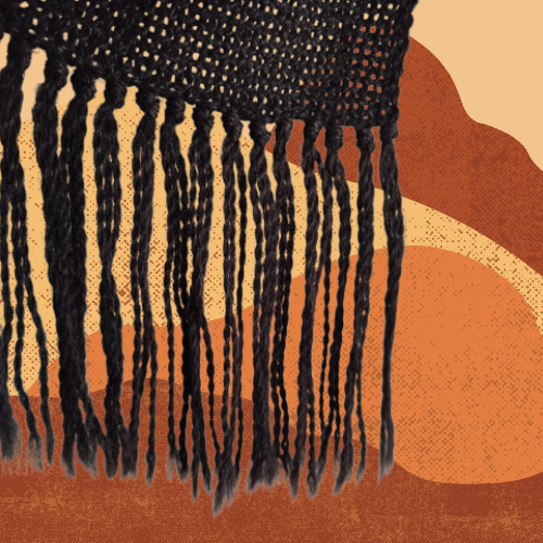 Pashmina Negra de Llama