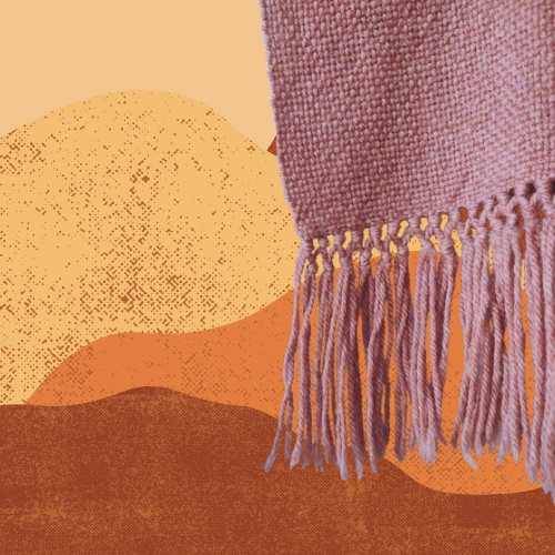 Ruana Rosa de Oveja y Alpaca