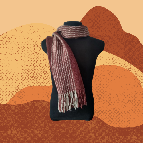 Bufanda Granate de Oveja y Alpaca