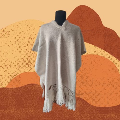 Poncho Natural de Llama