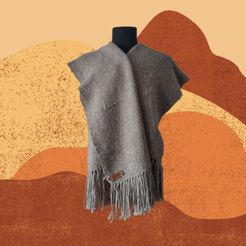 Pashmina Gris de Llama