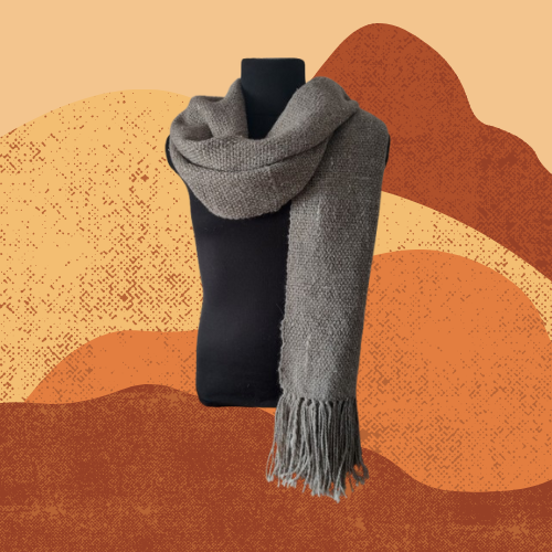 Pashmina Gris de Llama