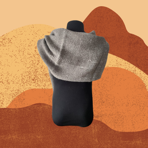Pashmina Gris de Llama