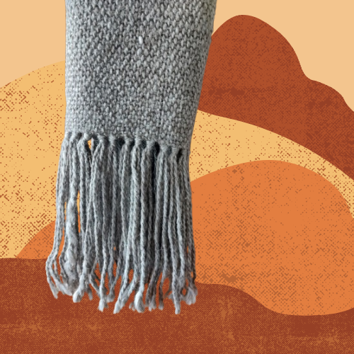 Pashmina Gris de Llama