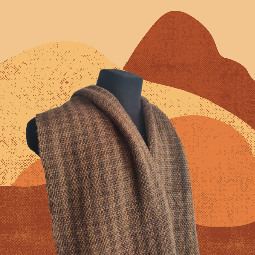 Pashmina Marrón de Oveja
