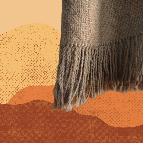 Pashmina Marrón Claro de Llama