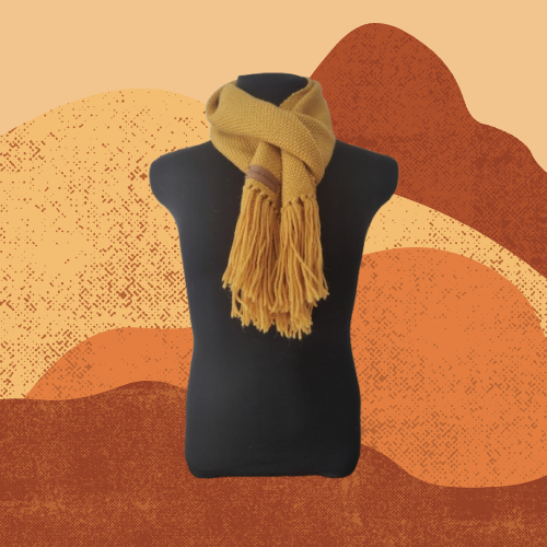 Bufanda Amarilla de Oveja y Alpaca