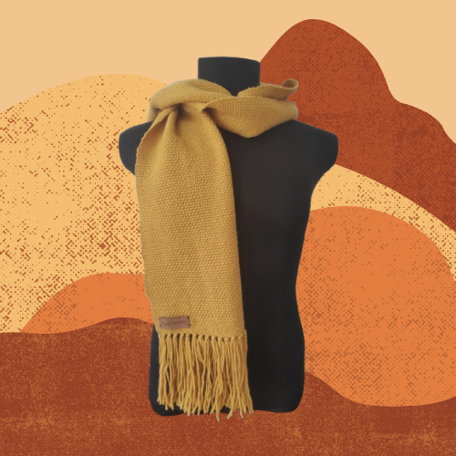 Bufanda Amarilla de Oveja y Alpaca