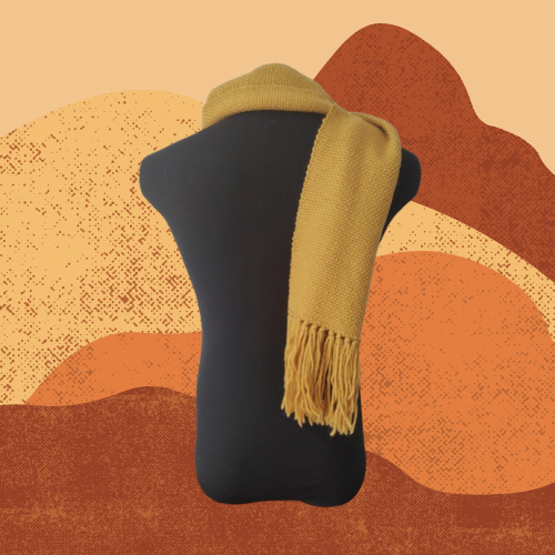 Bufanda Amarilla de Oveja y Alpaca