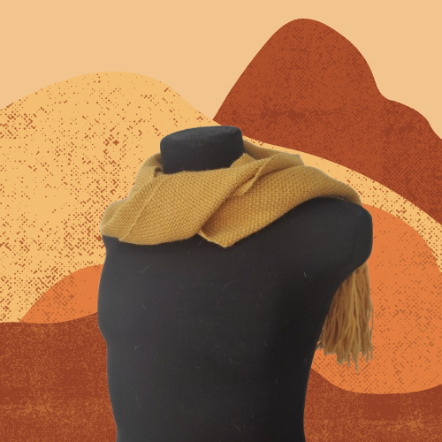 Bufanda Amarilla de Oveja y Alpaca