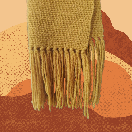 Bufanda Amarilla de Oveja y Alpaca