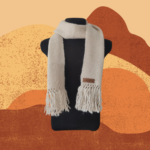 Bufanda Natural de Llama